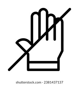Prohibition vector icon on white background