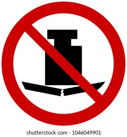 Prohibition Vector Sign - No Heavy Load