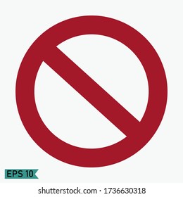 
Prohibición, advertencia y paro las señales, en un estilo plano.
