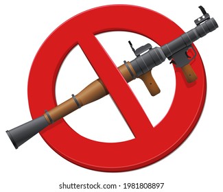 Prohibition of weapons of war (cut out)