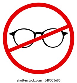 Prohibition Of Wearing Glasses As Metaphor Of Improvement Of Bad And Poor Eyesight And Near-sightedness Due To Cure And Treatment - Laser Surgery, Exercise Of Eye, Contact Lens