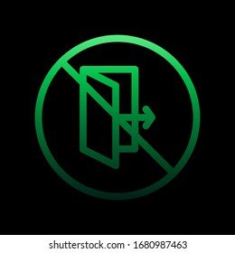 Verbot der Entnahme nolan Symbol. Einfache dünne Linie, Vektorillustration von Ban-Symbolen für i und ux, Website oder mobile Applikationen