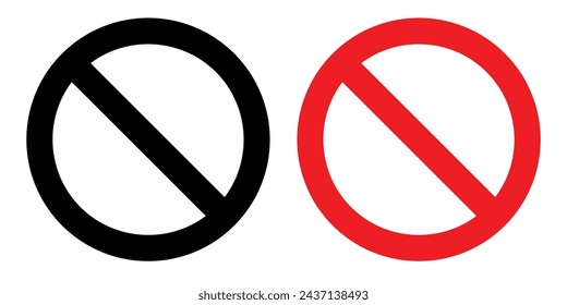 Verbotene Handgesten-Linie-Symbol. Warning Hand Signal Symbol in Umriss und solide flache Stil.