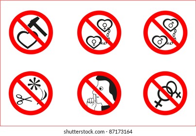 Prohibitory signs