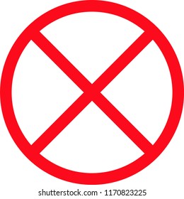 prohibitory traffic sign vector logo