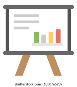 
Project analysis, flat icon barchart analytics
