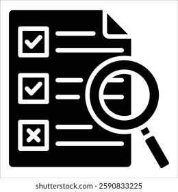 Project Analysis Icon Element For Design