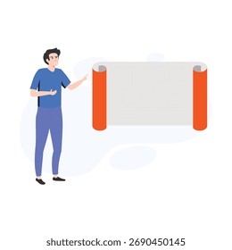 Projeto Blueprint Vetor Ilustração Que pode facilmente editar ou modificar
