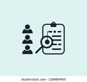 Project briefing icon line isolated on clean background. Project briefing icon concept drawing icon line in modern style. Vector illustration for your web mobile logo app UI design.