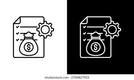 Projektbudget mit Symbolsatz