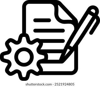 project business report file document setting pen settings 1952