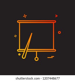 project chart office icon vector design