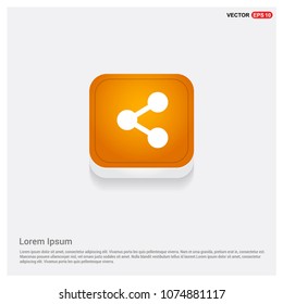 Project connection icon Orange Abstract Web Button