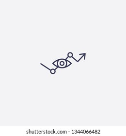 project control icon.Outline project control vector, illustrated icon for modern web and mobile design