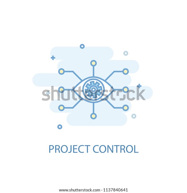Project Control Line Trendy Icon Simple Stock Vector (Royalty Free ...