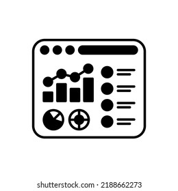 Project Dashboard Icon In Vector. Logotype