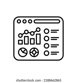 Project Dashboard Icon In Vector. Logotype