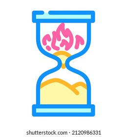 project deadline color icon vector. project deadline sign. isolated symbol illustration