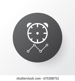 Project Deadlines Icon Symbol. Premium Quality Isolated Reminder Element In Trendy Style.
