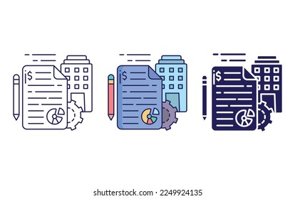 Project description icon vector illustration