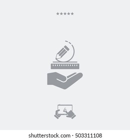 Project design concept - Flat minimal icon