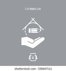 Project design concept - Flat minimal icon