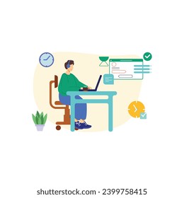 Project Designer UI design abstract concept vector illustration set. Branding concept, style guide, user interface kit, graphic designer creating logo, color scheme, wireframe and prototype abstract