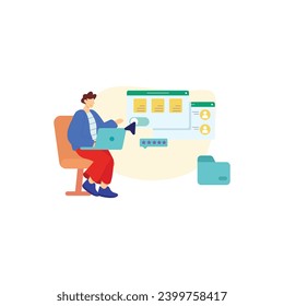 Project Designer UI design abstract concept vector illustration set. Branding concept, style guide, user interface kit, graphic designer creating logo, color scheme, wireframe and prototype abstract
