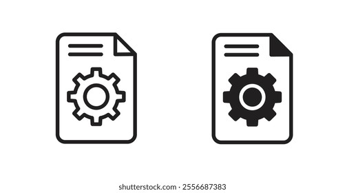 Project Development icon set in Thin line black color.