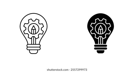 Project Development Icon vector. liner and flat style icons set.