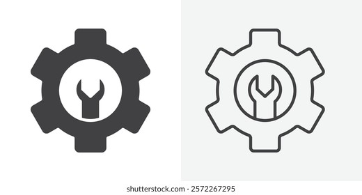 Project Development icons. flat and line style set