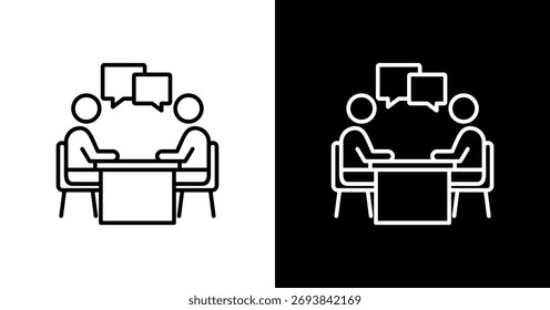 Project Discussion White Icon Set Design