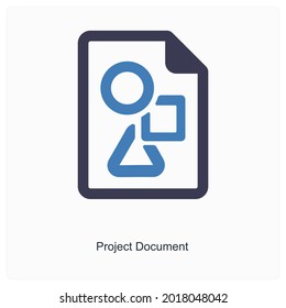 Project Document or File Icon Concept