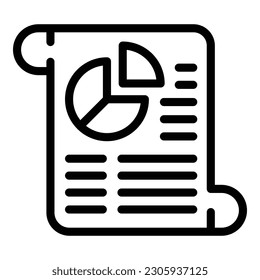 Project document icon outline vector. Idea report. Boost light