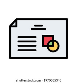 Project, document, strategy icon vector image. Can also be used for customer support and UI. Suitable for use on web apps, mobile apps and print media.