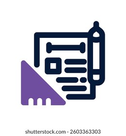 project dual tone icon. Sleek and modern vector icon for websites, mobile apps, marketing materials, and corporate design. Fully scalable and ready to use.