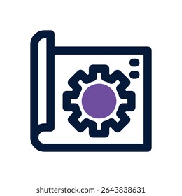 project duotone icon. Sleek and modern vector icon for websites, mobile apps, marketing materials, and corporate design. Fully scalable and ready to use.
