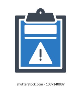 project error glyph double color icon