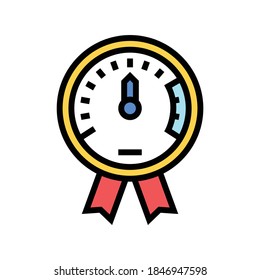 project execution on time color icon vector. project execution on time sign. isolated symbol illustration