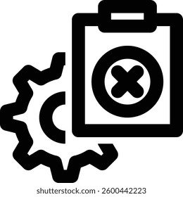 Project Failure, Project Failed, Project Management Outline Icon