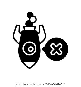 Project Failure icon in vector. Logotype