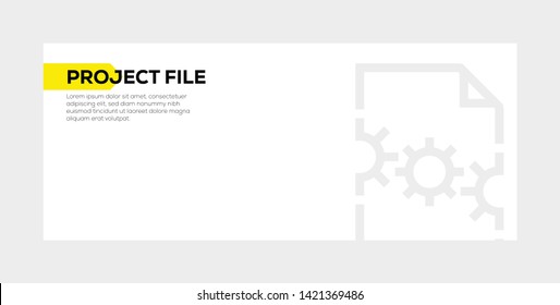 PROJECT FILE AND ILLUSTRATION ICON CONCEPT