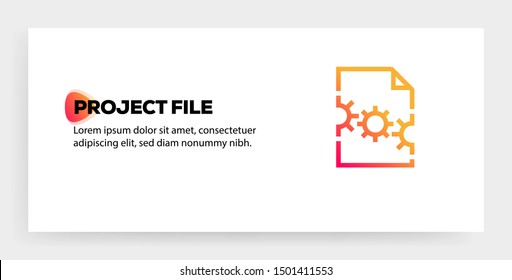 PROJECT FILE AND ILLUSTRATION ICON CONCEPT