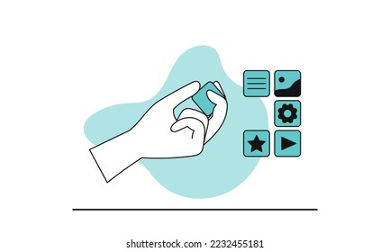 Project finalization vector concept illustration. Final work and management development company. Deadline planning and software finish. Marketing support and innovation develop. Inspect application
