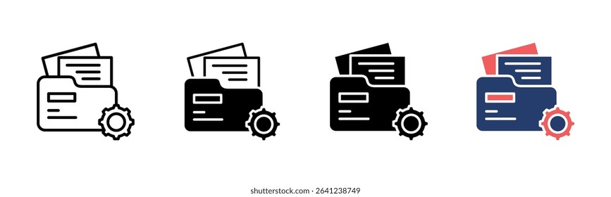 Project Folder icon sheet multiple style collection