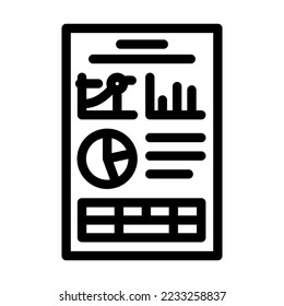 project folder line icon vector. project folder sign. isolated contour symbol black illustration