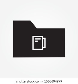project folder sign icon design
