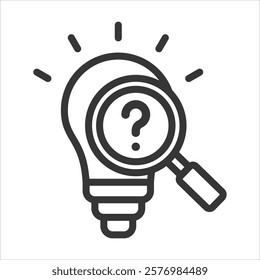 Project Forecasting Outline Icon Vector Illustration