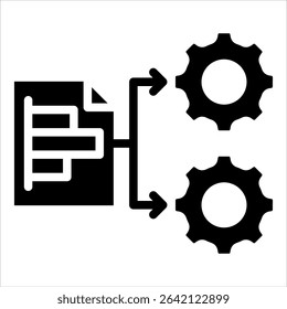 Project Gantt Icon Element For Design