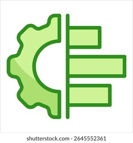 Project Gantt Icon Element For Design